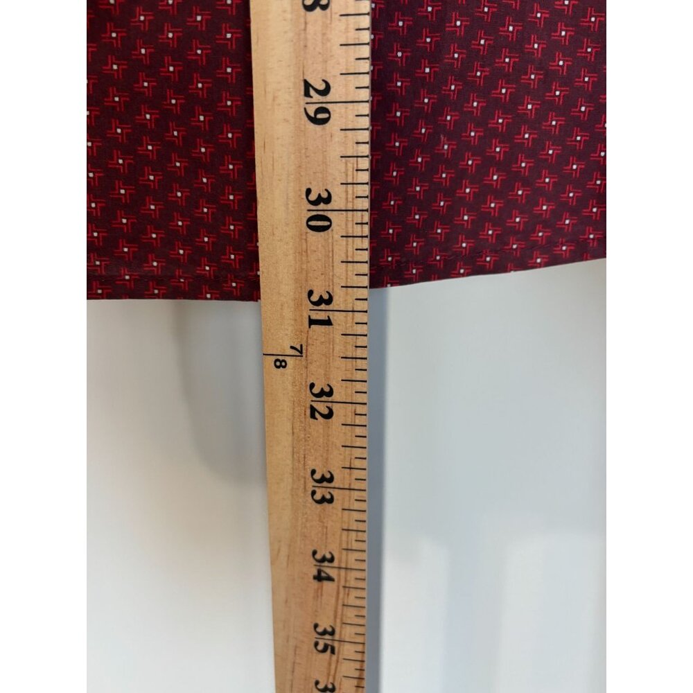 Wrangler Western Dress Shirt Wrancher Red Black Pearl Snaps Long Sleeve Mens XL - Picture 10 of 12